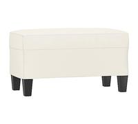 Tomostar Banc Bout de Lit, Banc Banquette Crème 70x35x41 cm Similicuir