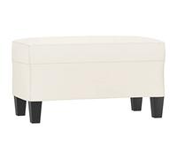 Tomostar Banc Bout de Lit, Banc Banquette Crème 70x35x41 cm Similicuir