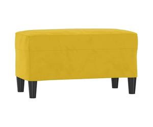 Tomostar Banc Bout de Lit, Banc Banquette Jaune 70x35x41 cm Velours