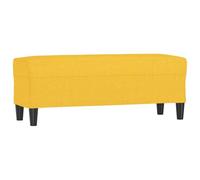 Tomostar Banc Bout de Lit, Banc Banquette Jaune Clair 100x35x41 cm Tissu
