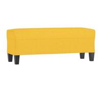Tomostar Banc Bout de Lit, Banc Banquette Jaune Clair 100x35x41 cm Tissu