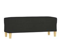 Tomostar Banc Bout de Lit, Banc Banquette Noir 100x35x41 cm Tissu