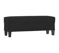 Tomostar Banc Bout de Lit, Banc Banquette Noir 100x35x41 cm Tissu Microfibre