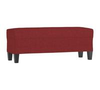 Tomostar Banc Bout de Lit, Banc Banquette Rouge Bordeaux 100x35x41 cm Tissu