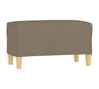 Tomostar Banc Bout de Lit, Banc Banquette Taupe 70x35x41 cm Tissu