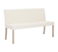 Tomostar Banc de Salle à Manger, Banc de Cuisine 139,5 cm Crème Similicuir