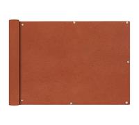 Tomostar Brise Vue Balcon, Cache Vue Écran Terrasse Imperméable Protection UV Coupe-Vent en Tissu Oxford 75x600 cm Ocre Marron