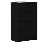 Tomostar Buffet Cuisine, Armoire de Cuisine Meuble de Rangement chêne Noir 60x35x98,5 cm Bois d'ingénierie