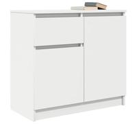Tomostar Buffet Cuisine, Buffet Bas Meuble de Rangement Salon avec tiroir Blanc 71x35x65 cm Bois d'ingénierie