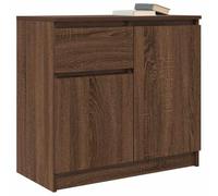 Tomostar Buffet Cuisine, Buffet Bas Meuble de Rangement Salon avec tiroir chêne Brun 71x35x65 cm Bois d'ingénierie