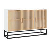 Tomostar Buffet Cuisine, Buffet Bas Meuble de Rangement Salon Blanc 105x30x65 cm Bois d'ingénierie