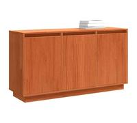 Tomostar Buffet Cuisine, Buffet Bas Meuble de Rangement Salon Chêne Brun 111 x 34 x 60 cm Pin Massif