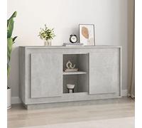 Tomostar Buffet Cuisine, Buffet Bas Meuble de Rangement Salon Gris béton 102x35x60 cm Bois d'ingénierie