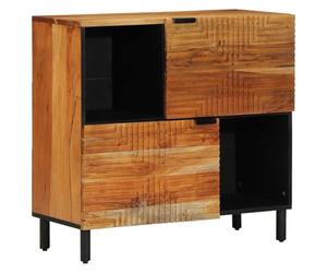 Tomostar Buffet Cuisine, Buffet Bas Meuble de Rangement Salon Naturel 80x33,5x75 cm Bois d'Acacia Massif
