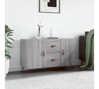 Tomostar Buffet Cuisine, Buffet Bas Meuble de Rangement Salon Sonoma Gris 100x36x60 cm Bois d'ingénierie