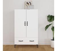 Tomostar Buffet Cuisine, Placard de Cuisine Meuble de Rangement Salon Blanc 70x31x115 cm Bois d'ingénierie