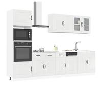 Tomostar Cuisine Complète 305 cm sans Plan de Travail, Mueble de Cuisine Complete Ensemble d'armoires de Cuisine 7 pcs Kalmar Bois d'ingénierie