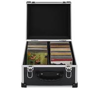 Tomostar Étui de CD, Étui de Rangement Range Boîtier Coffret pour 40 CD Aluminium ABS Noir