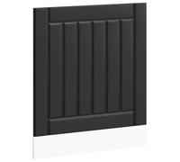 Tomostar Façade de Porte Lave Vaisselle, Panneau de Lave-Vaisselle Accessoire pour Lave-Vaisselle Cuisine Lucca Noir Bois d'ingénierie