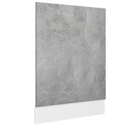 Tomostar Façade de Porte Lave Vaisselle, Panneau de Lave-Vaisselle Accessoire pour Lave-Vaisselle Cuisine Gris béton 45x3x67 cm Aggloméré