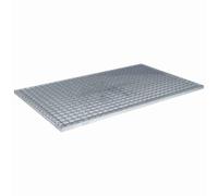 Tomostar Grille de Drainage, Grille Caniveau Extérieur Couvercle de Drainage Grilles Caillebotis Acier Galvanisé Argent 30x30x2 cm