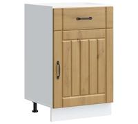 Tomostar Meuble Bas de Cuisine, Armoire de Cuisine Lucca chêne Artisanal Bois ingénierie 50x46x81,5 cm