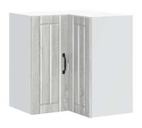 Tomostar Meuble d'angle Haut de Cuisine, Armoire Suspendue Cuisine Armoire d'angle Murale Lucca Sonoma Gris 57 x 57 x 60 cm