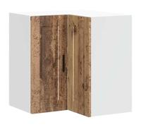 Tomostar Meuble d'angle Haut de Cuisine, Armoire Suspendue Cuisine Armoire d'angle Murale Porto Vieux Bois 57 x 57 x 60 cm