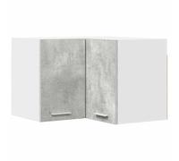Tomostar Meuble d'angle Haut de Cuisine, Armoire Suspendue Gris béton et Blanc 57x57x40 cm