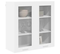 Tomostar Meuble Haut de Cuisine, Armoire Suspendue Armoire Murale Cuisine Blanc 80x31x80 cm Bois d'ingénierie