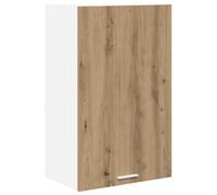 Tomostar Meuble Haut de Cuisine, Armoire Suspendue Armoire Murale Cuisine Chêne Artisan et Blanc 50x31x80 cm