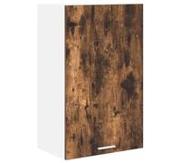 Tomostar Meuble Haut de Cuisine, Armoire Suspendue Armoire Murale Cuisine Chêne fumé et Blanc 50x31x80 cm
