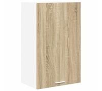Tomostar Meuble Haut de Cuisine, Armoire Suspendue Armoire Murale Cuisine Chêne Sonoma et Blanc 50x31x80 cm