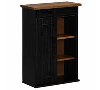 Tomostar Meuble Haut de Cuisine, Armoire Suspendue Cuisine Armoire Suspendue Halden Porte coulissante Noir 49x22,5x70 cm