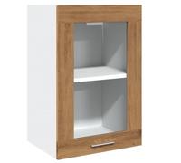 Tomostar Meuble Haut de Cuisine, Armoire Suspendue Cuisine Armoire vitrée Suspendue Lyon chêne Artisanal 40x31x60 cm