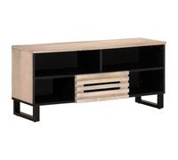 Tomostar Meuble TV, Banc TV Support Télé Armoire de Télévision 100x34x46 cm Bois Massif de manguier