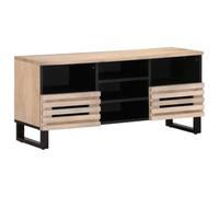 Tomostar Meuble TV, Banc TV Support Télé Armoire de Télévision 100x34x46 cm Bois Massif de manguier