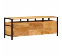 Tomostar Meuble TV, Banc TV Support Télé Armoire de Télévision avec tiroir Marron 110x30x40 cm