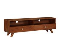 Tomostar Meuble TV, Banc TV Support Télé Armoire de Télévision Bois de récupération Solide 140x30x40 cm