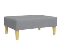 Tomostar Pouf Ottoman, Tabouret Repose-Pieds Ottoman Repose Pied Salon Gris Clair 77x55x31 cm Tissu