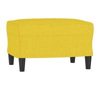 Tomostar Pouf Ottoman, Tabouret Repose-Pieds Ottoman Repose Pied Salon Jaune Clair 60x50x41 cm Tissu