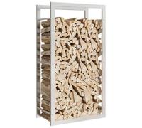 Tomostar Range Bûche Vertical, Range Bois Étagère à Bûches Support pour Bois de Cheminée Portant de bois de chauffage 50x28x94 cm acier inoxydable