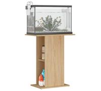 Tomostar Support pour Aquarium, Meuble pour Aquarium Meuble de Base Table d'aquarium chêne sonoma 60,5x36x72,5 cm