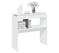Tomostar Table Console, Console Meuble Table d'entrée de Couloir Blanc 80x30x80 cm Bois d'ingénierie