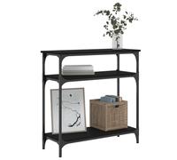 Tomostar Table Console, Console Meuble Table d'entrée de Couloir Noir 75x29x75 cm Bois d'ingénierie