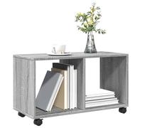 Tomostar Table d’appoint à roulettes, Bout de Canapé Mobile Table Basse Salon Armoire roulante Sonoma Gris 72x33x42,5 cm Bois d'ingénierie