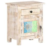 Tomostar Table de Chevet, Table de Nuit Chevet de Lit 40x30x50 cm Bois d'acacia Brut