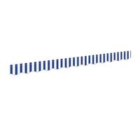Tomostar Tissu de Remplacement de Cantonnière d’auvent, Lambrequin pour Store Toile de Remplacement Bandeau Banderole Store Banne Cadre de 2.5 m Bleu et Blanc 2.3x0.2 m