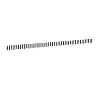 Tomostar Tissu de Remplacement de Cantonnière d’auvent, Lambrequin pour Store Toile de Remplacement Bandeau Banderole Store Banne Cadre de 4,5 m Vert et Blanc 4,3x0,2 m