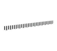 Tomostar Tissu de Remplacement de Cantonnière d’auvent, Lambrequin pour Store Toile de Remplacement Bandeau Banderole Store Banne Cadre de 2.5 m Noir et Blanc 2.3x0.2 m